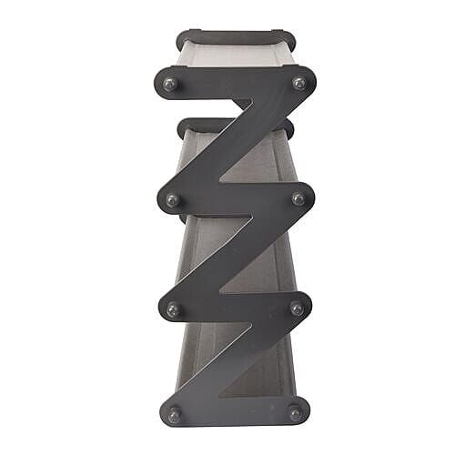 Durable and Portable Z-shaped Shoe Rack in Grey (Size 46x16x46 Cm)