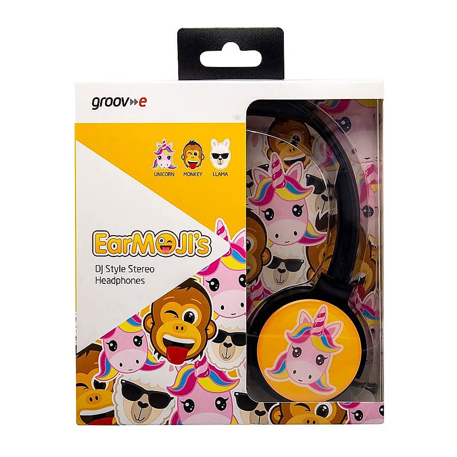 Groov-e EarMOJIs Stereo Headphones - Unicorn