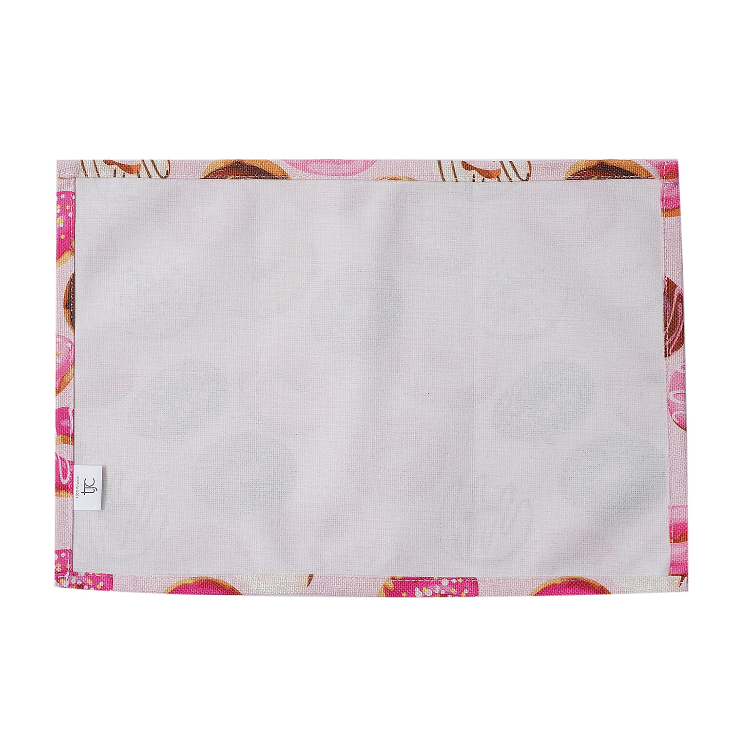Set of 4 - Waterproof Donut Ring Pattern Kitchen Placemat (Size 41x29Cm) - Pink