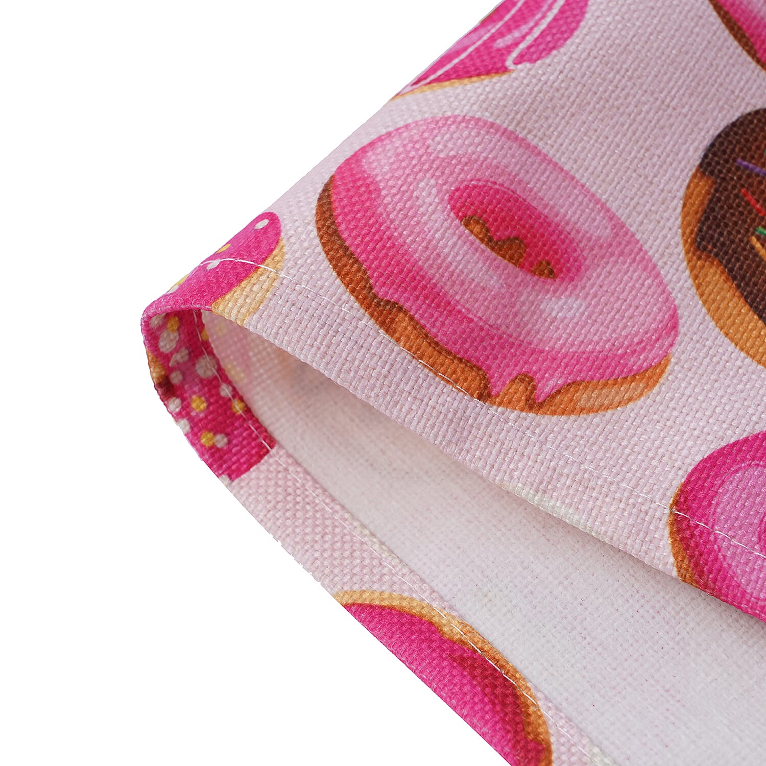 Set of 4 - Waterproof Donut Ring Pattern Kitchen Placemat (Size 41x29Cm) - Pink