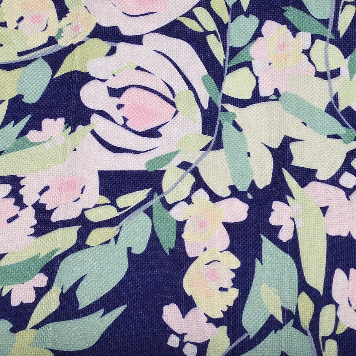 Set of 4 - Waterproof Floral Pattern Kitchen Placemat (Size 41x29Cm) - Navy and Multi