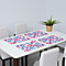 Set of 4 - Waterproof Floral Pattern Kitchen Placemat (Size:41x29Cm) - Pink and Multi
