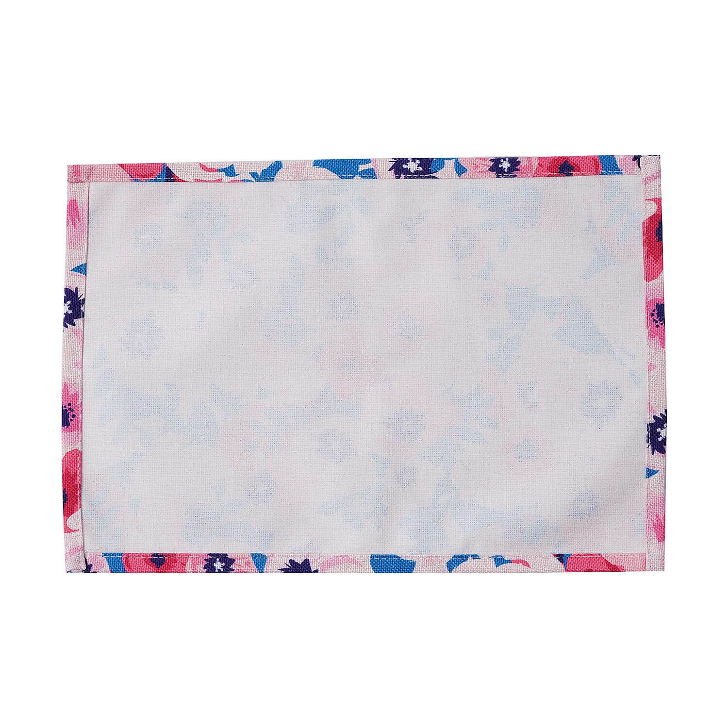 Set of 4 - Waterproof Floral Pattern Kitchen Placemat (Size 41x29Cm) - Pink and Multi