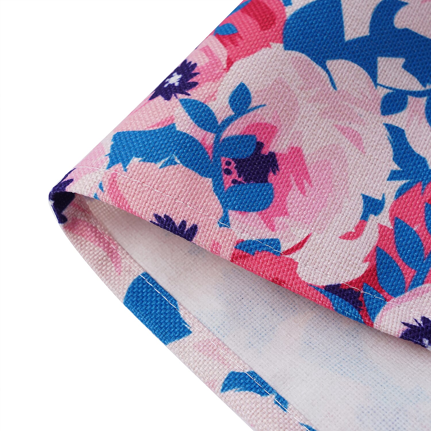 Set of 4 - Waterproof Floral Pattern Kitchen Placemat (Size 41x29Cm) - Pink and Multi