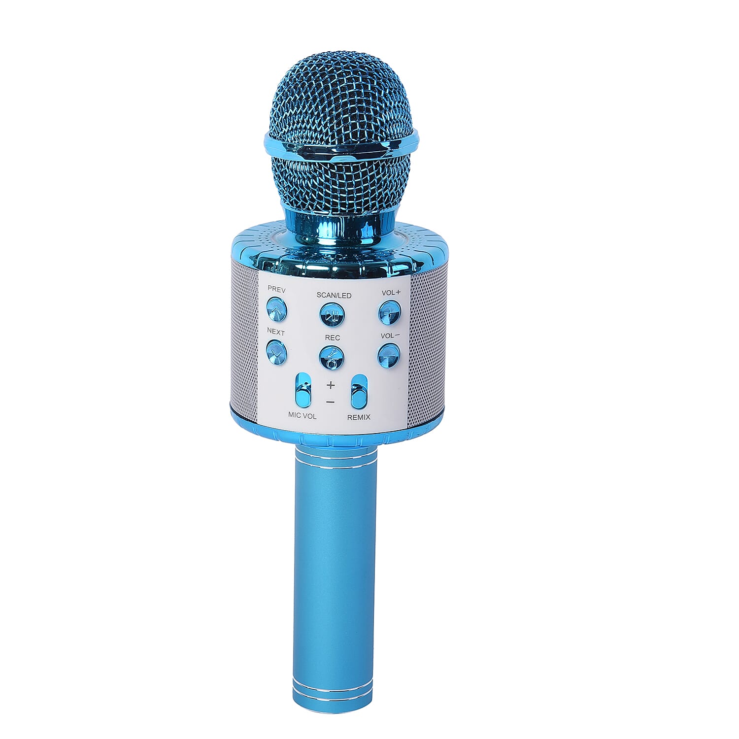 Smart Karaoke Mic with Multi Features in Blue Colour