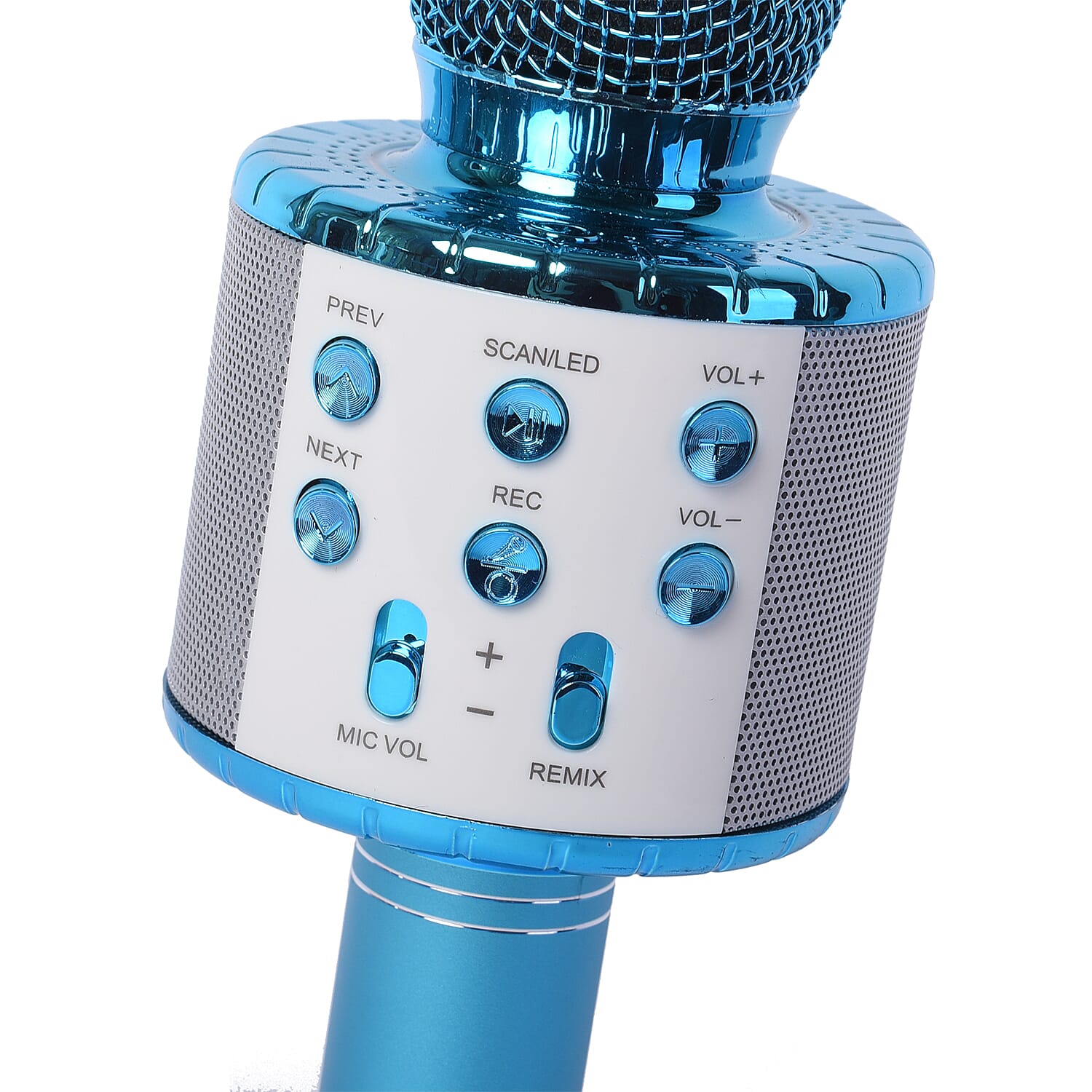 Smart Karaoke Mic with Multi Features in Blue Colour