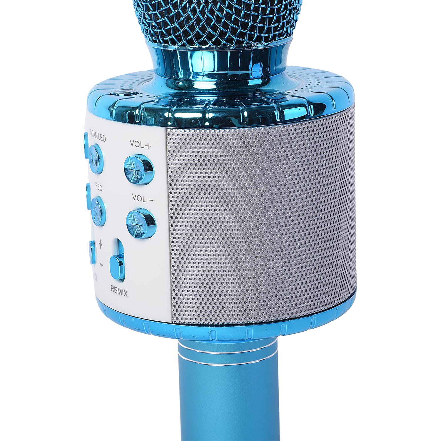 Smart Karaoke Mic with Multi Features in Blue Colour
