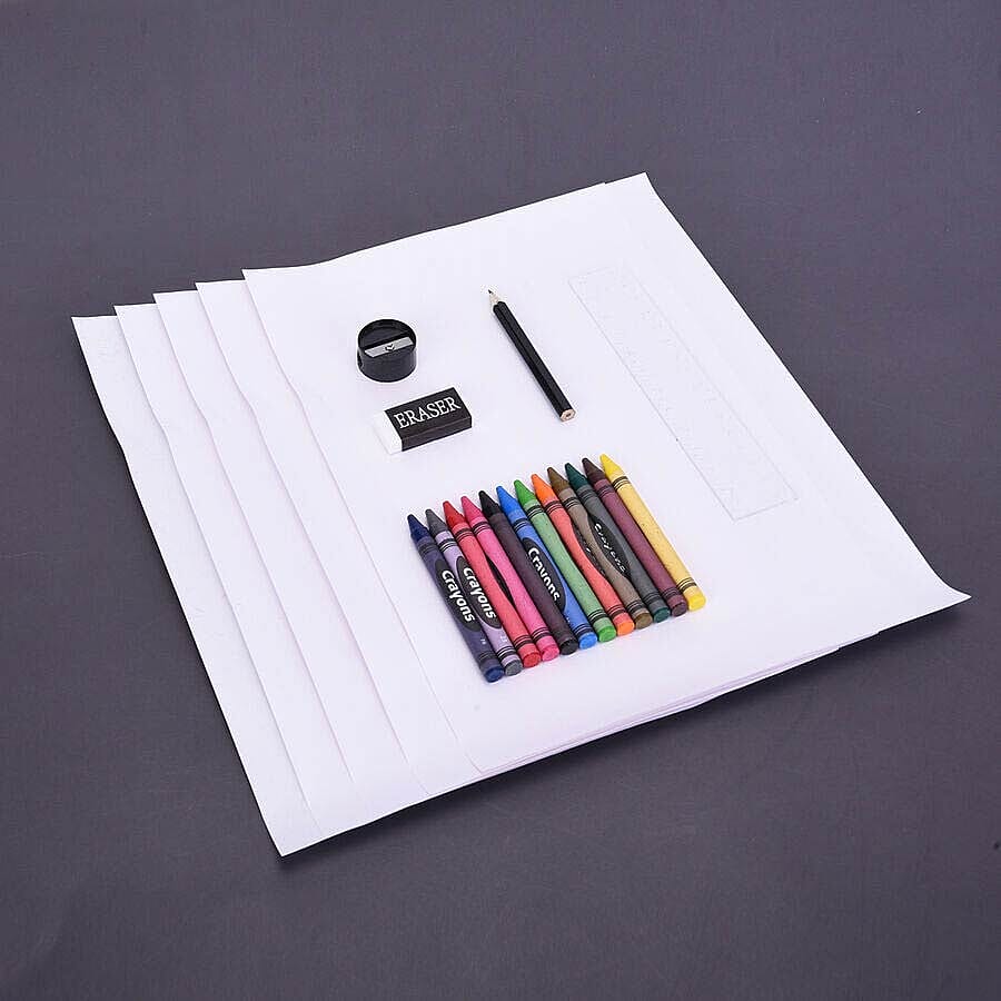 Folding Lap Desk with Storage (44.5x28x6cm) - Black