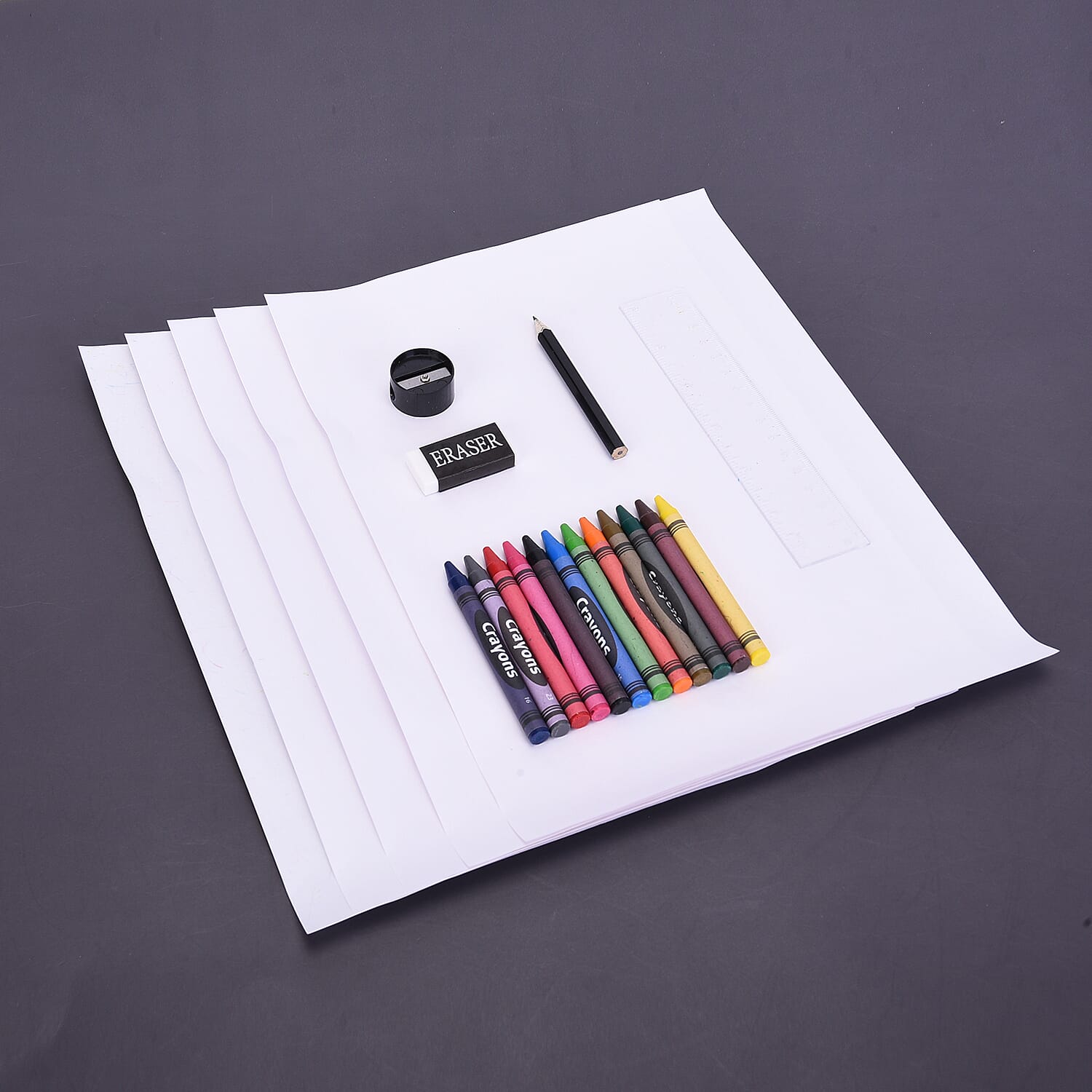 Folding Lap Desk with Storage (44.5x28x6cm) - Black