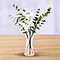 The 5th Season - Decorative Two Heads Artificial Lily with Vase and Perfume Spayer (Size Vase: 24X12X10, Bouquet 55 cm ) - White