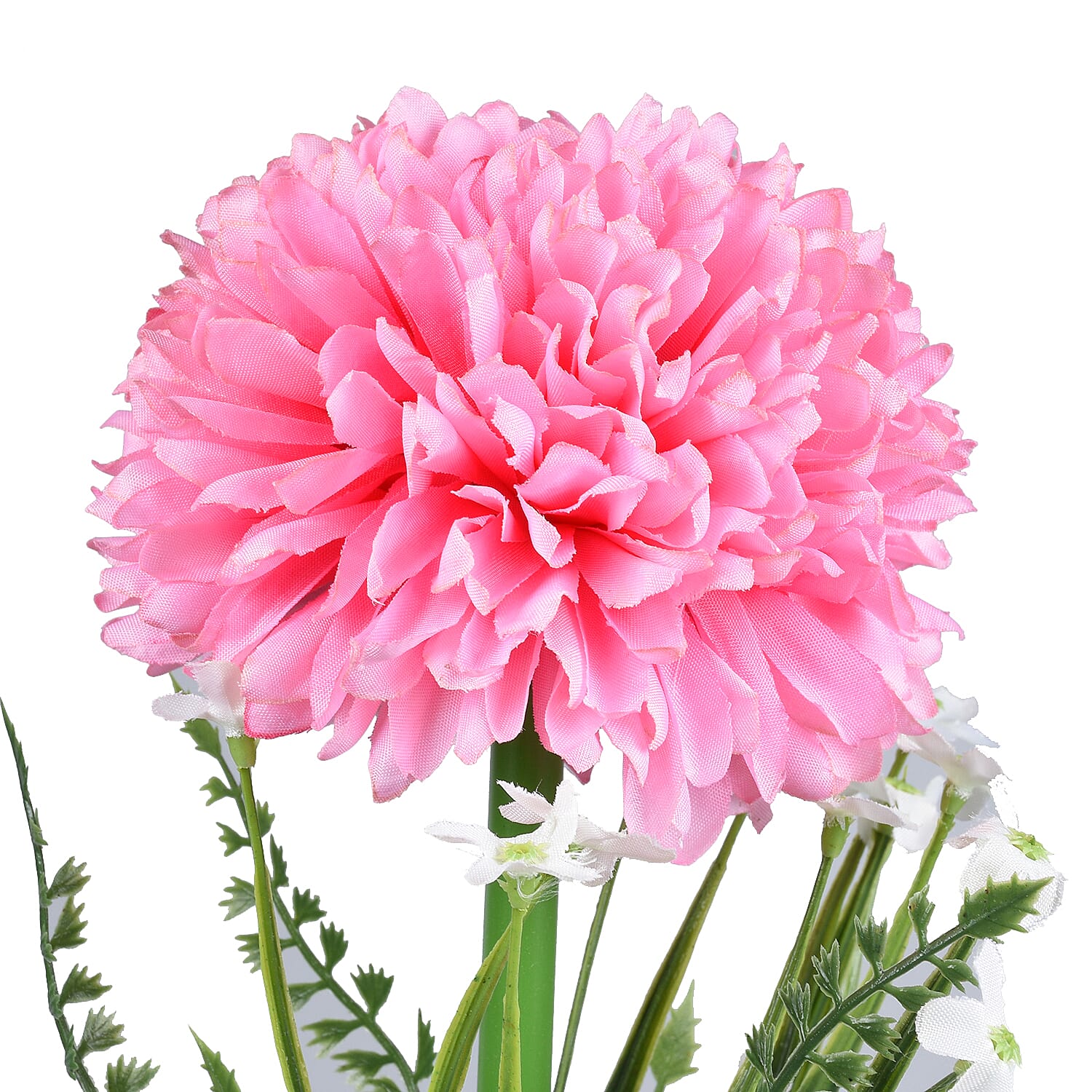 Decorative Artificial Hydrangea with Ceramic Pot (Size:10x10x34Cm) - Purple