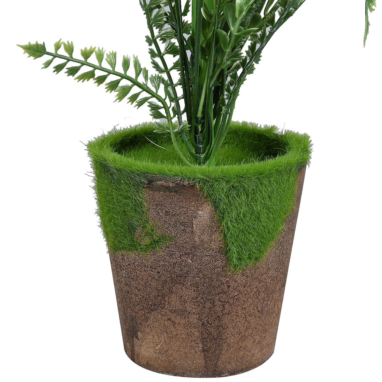 Decorative Artificial Hydrangea with Ceramic Pot (Size:10x10x34Cm) - Purple