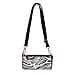 Sencillez Zebra Pattern 100% Genuine Leather Barrel Crossbody Bag (Size 21x10x10cm) in White & Black