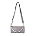 Sencillez Zebra Pattern 100% Genuine Leather Barrel Crossbody Bag (Size 21x10x10cm) in White & Black
