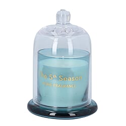 The 5th Season Scented Candle Cup with Glass Lid - Blue