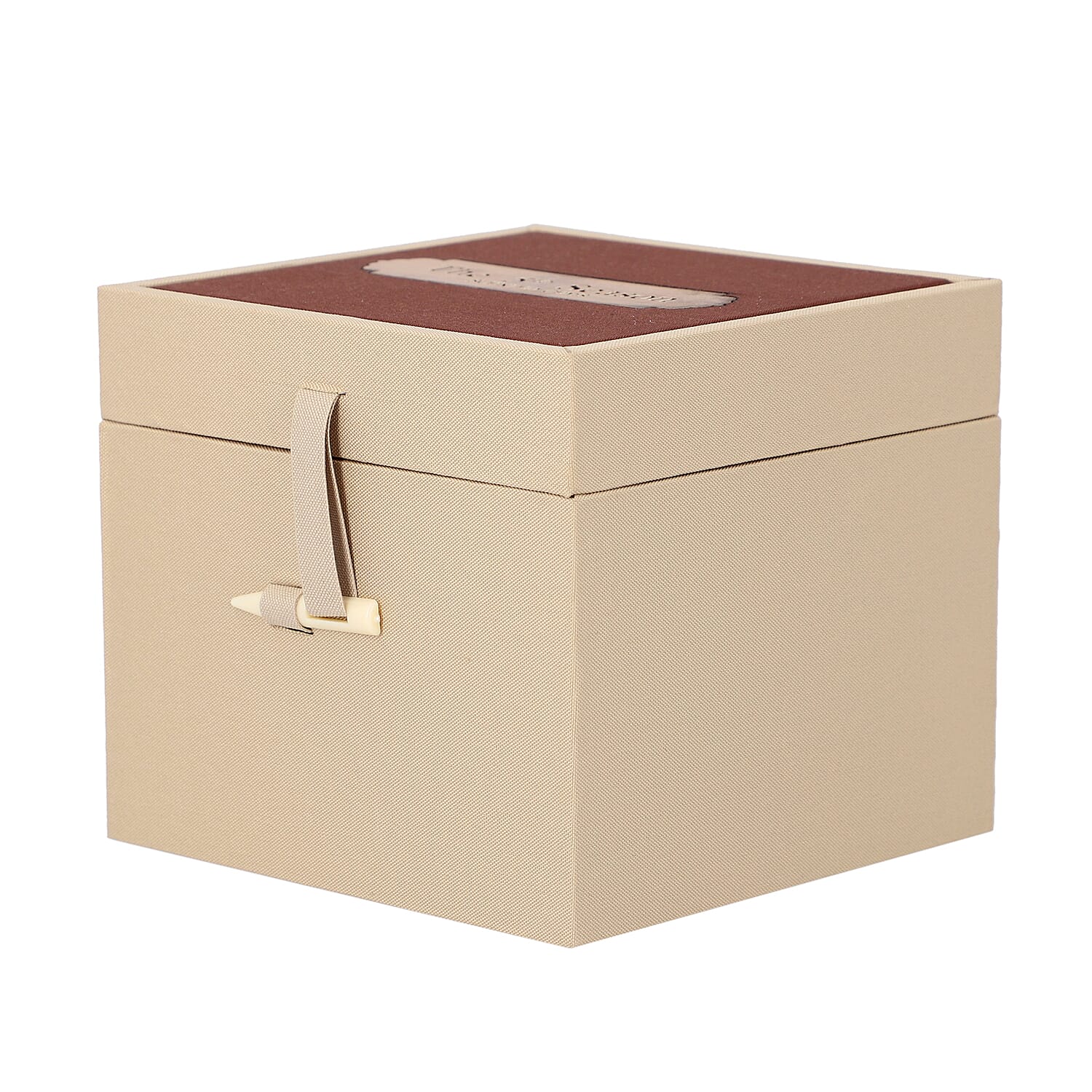 The 5th Season Candle Cups with Crystal and Wooden Box - Blue