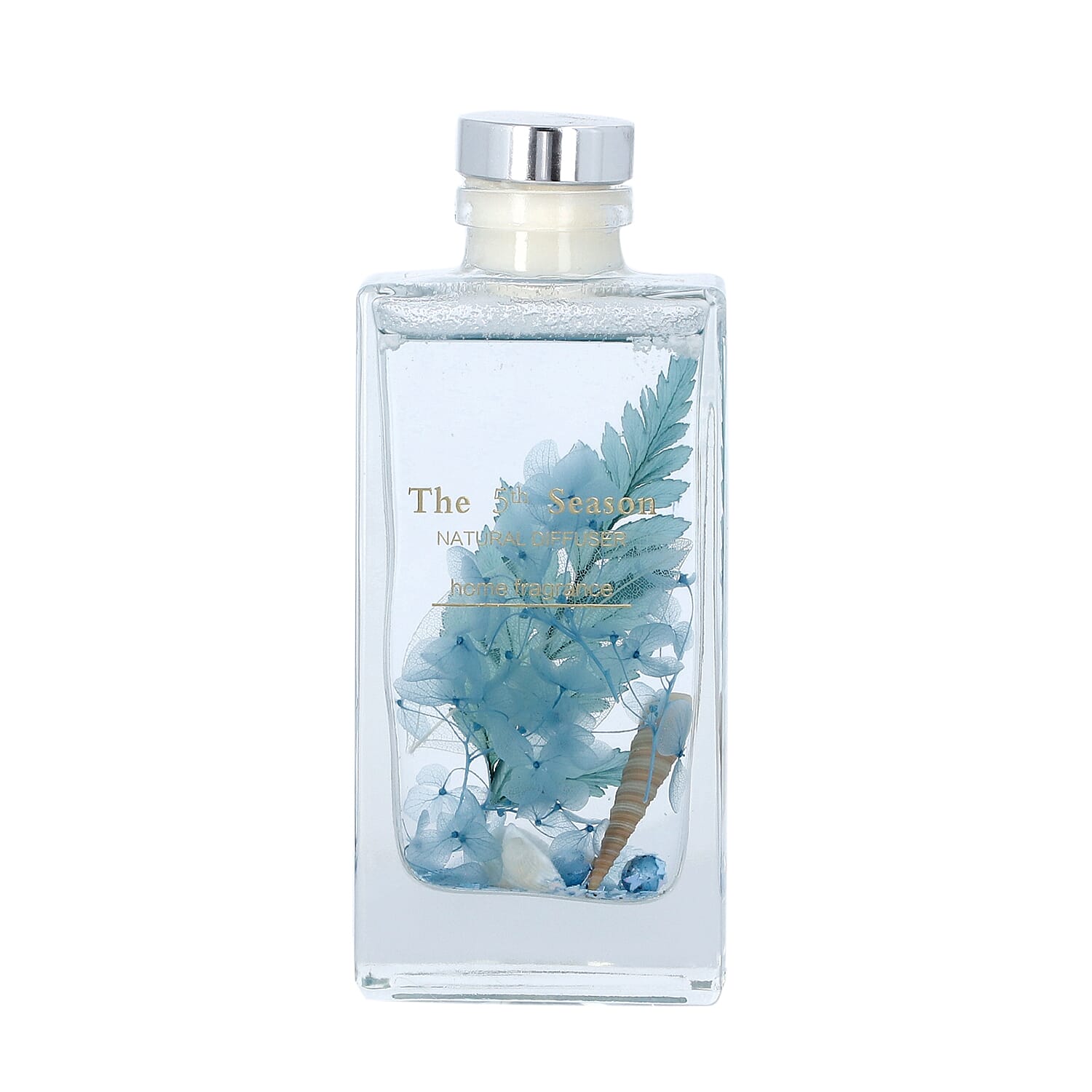 The 5th Season - 150ml Perfume Bottle with Real Flowers Inside (Fragrance: French Block) -  Blue