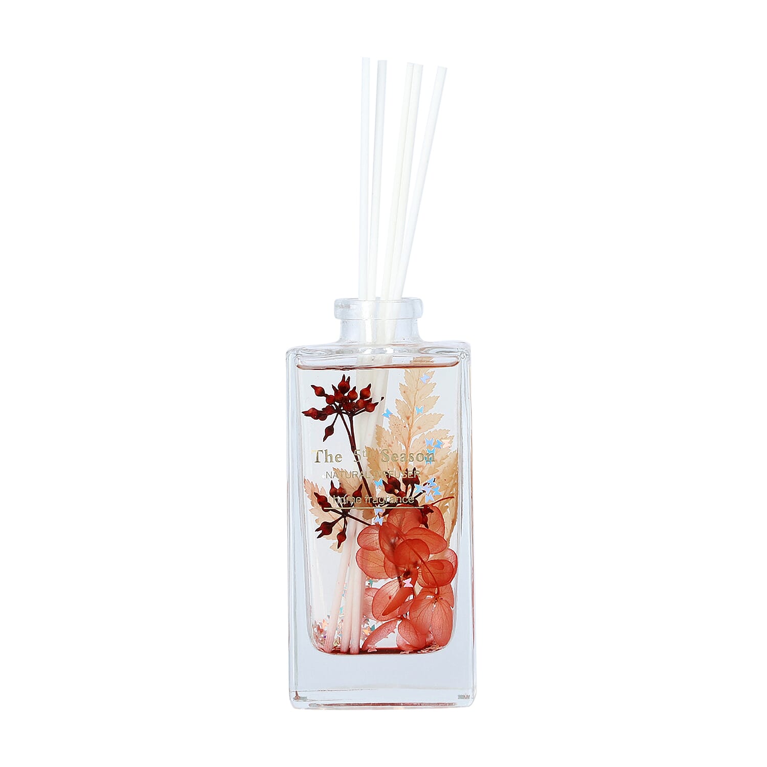 The 5th Season - 150ml Perfume Bottle with Real Flowers Inside (Fragrance: French Block) -  Brown