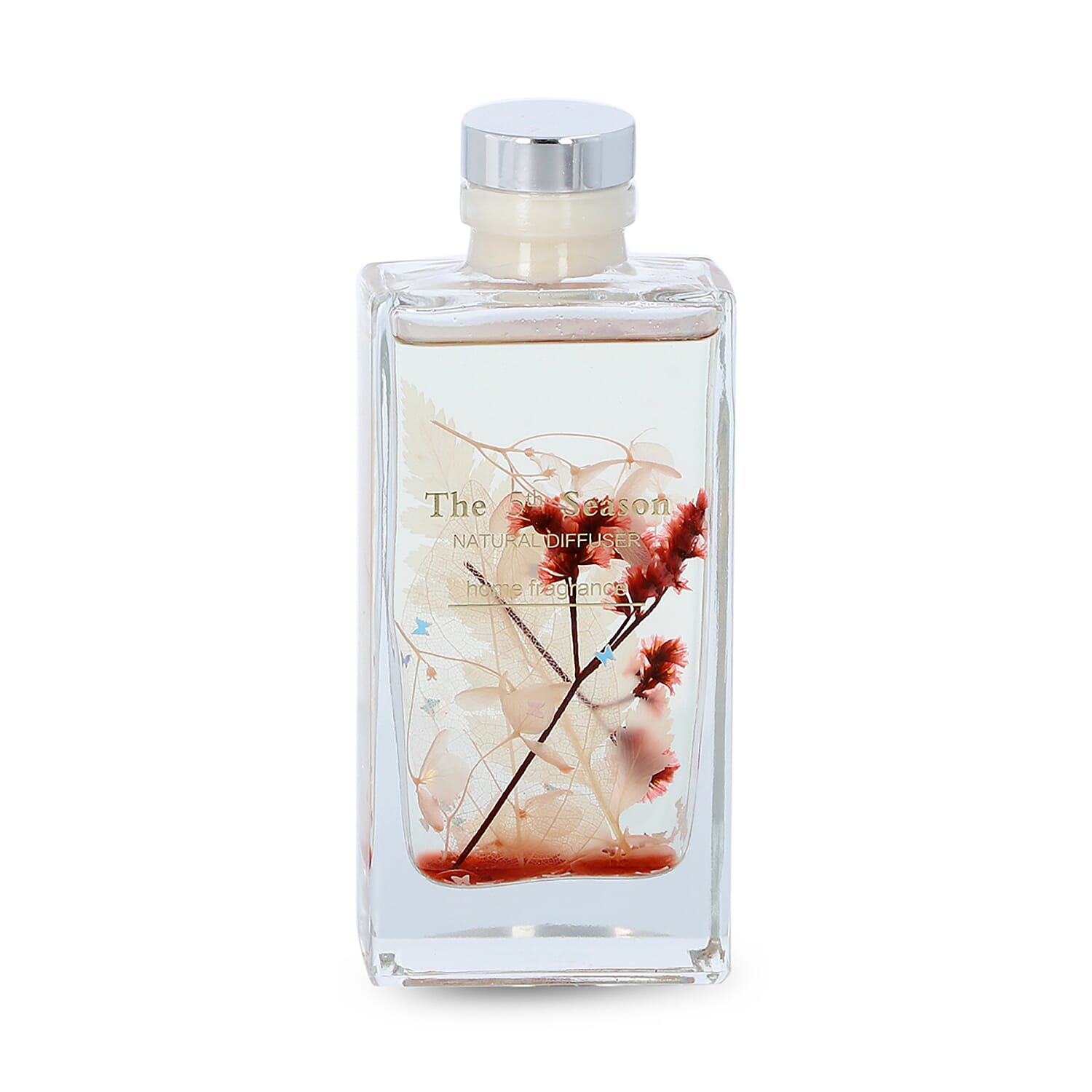 The 5th Season - 150ml Perfume Bottle with Real Flowers Inside (Fragrance: French Block) -  Pink