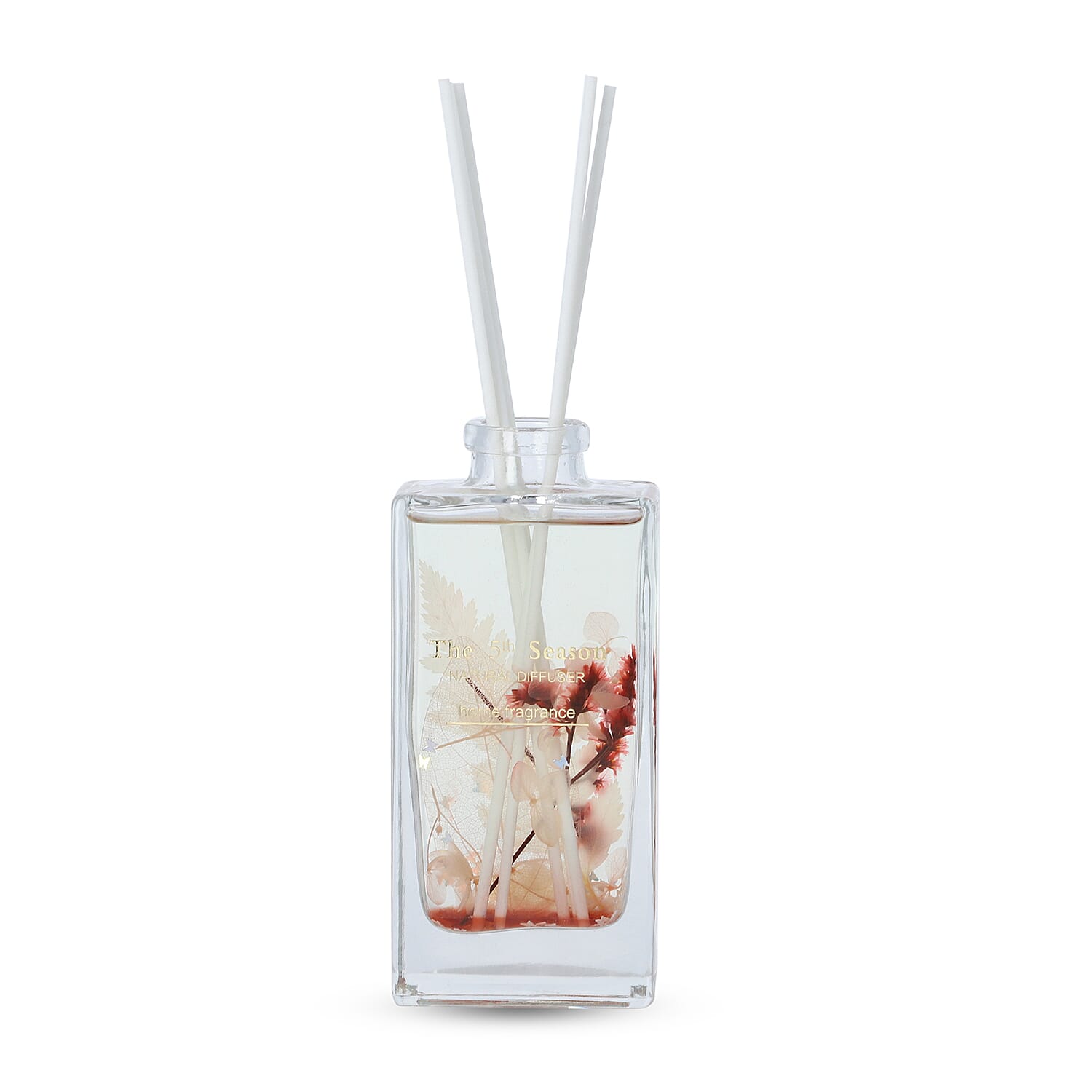 The 5th Season - 150ml Perfume Bottle with Real Flowers Inside (Fragrance: French Block) -  Pink