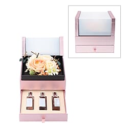 The 5th Season 2 Layer Flower Box With 3 Bottles Of Fragrance Spray - Orange