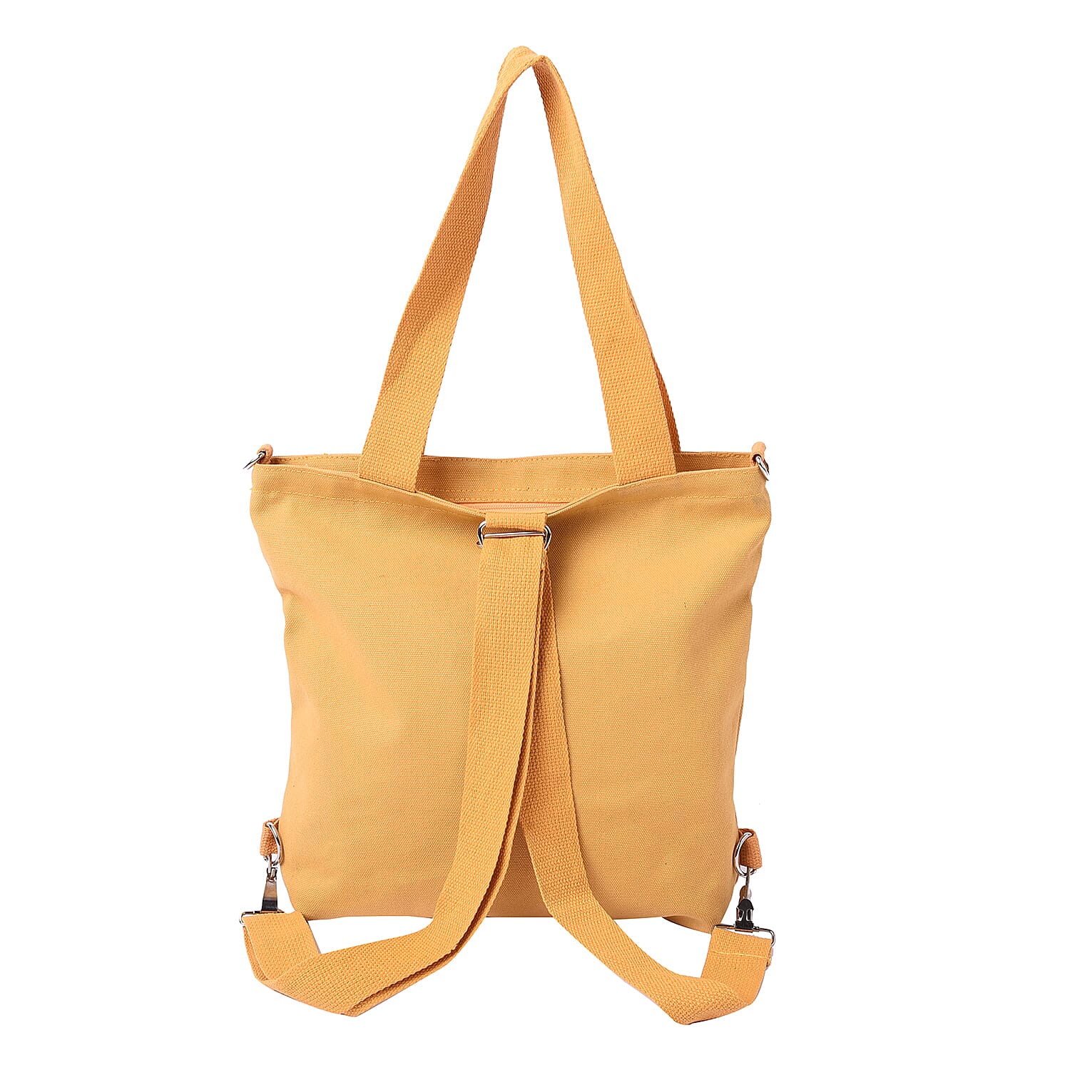PASSAGE Yellow Colour 3-in-1 Tote Bag with Multiple Pockets(33x8x29cm)