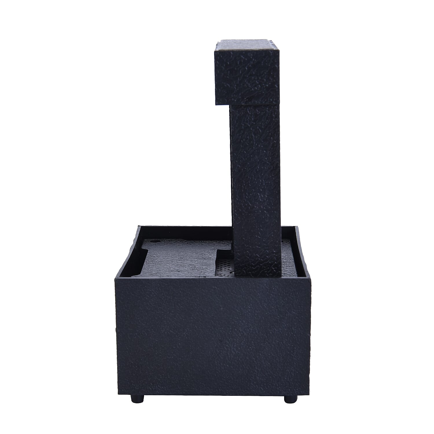 Mini Water Fountain with LED Light - Black (Size - 11x9x17cm)