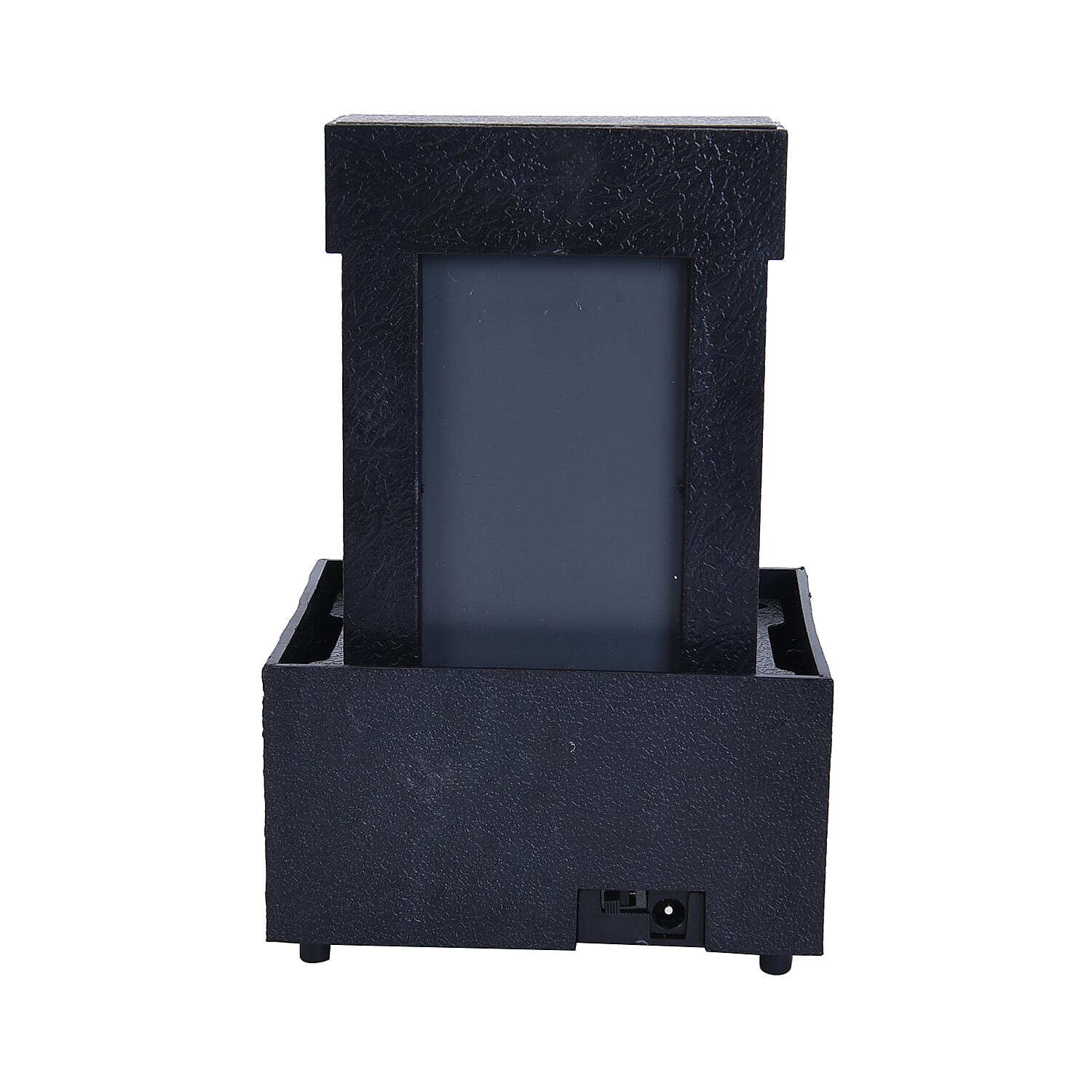 Mini Water Fountain with LED Light - Black (Size - 11x9x17cm)