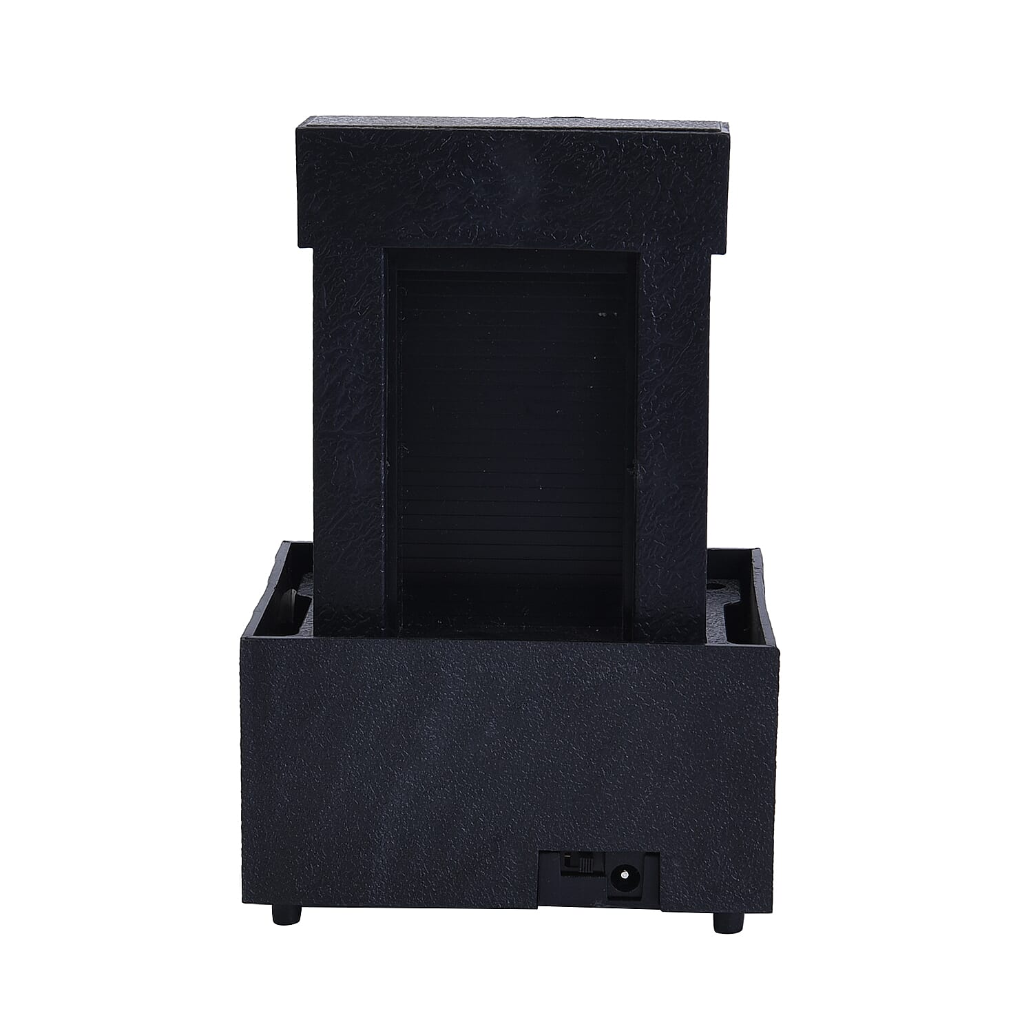 Mini Water Fountain with LED Light (Option 1) - Black (Size - 11x9x17 cm)