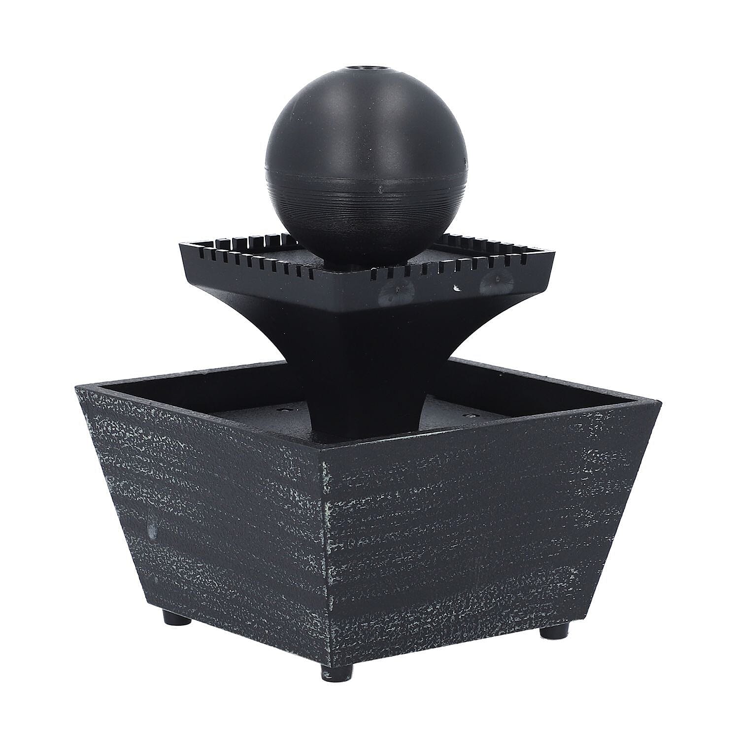 Sphere Ball Mini Water Fountain with LED Light (Size - 17x12x12cm)