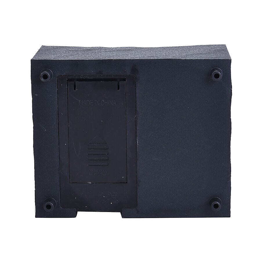 Mini Water Fountain with LED Light - Black (Size - 11x9x17 cm)