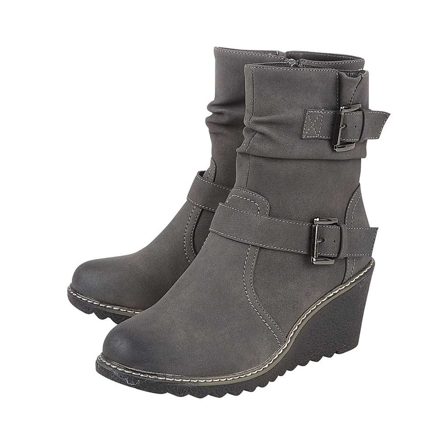 Lotus Pheobe Ankle Boots - Grey