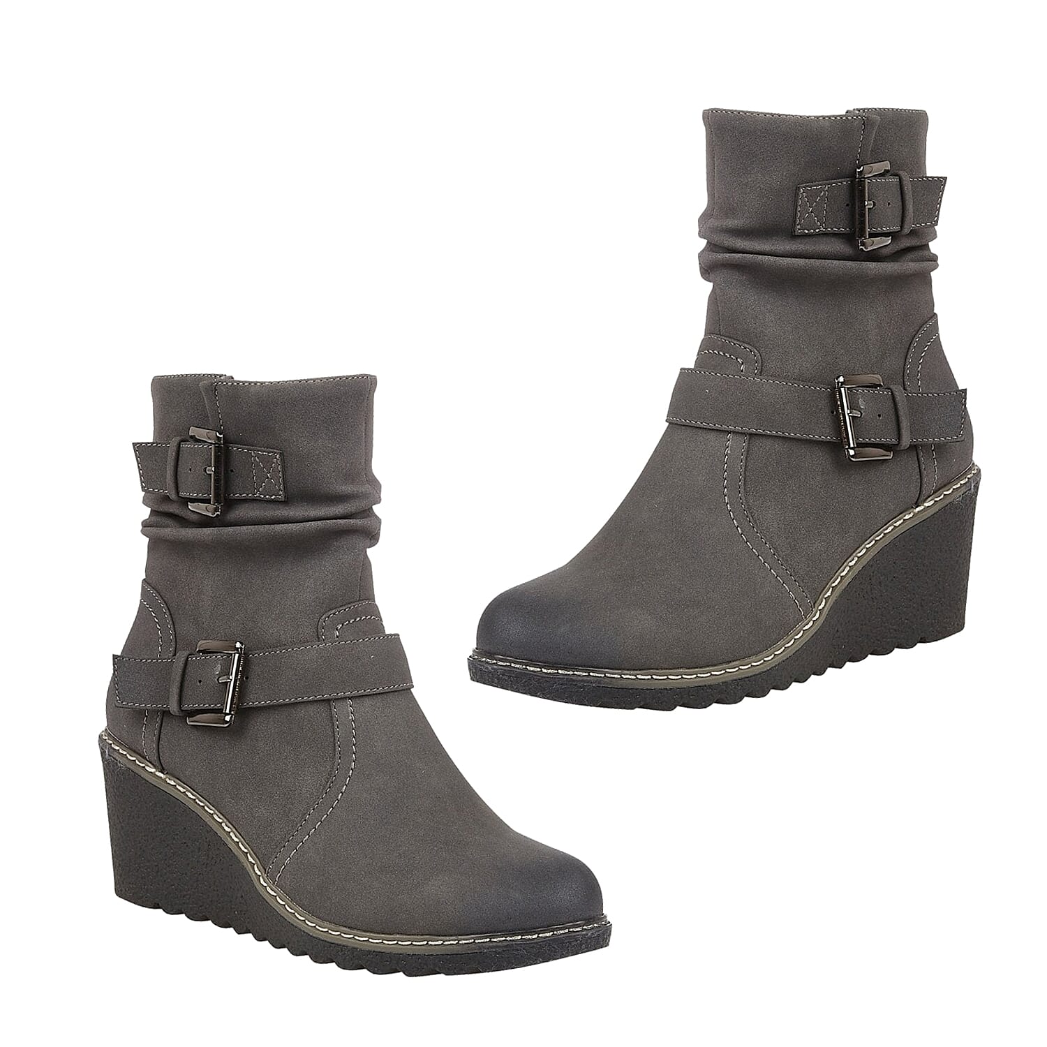 Lotus Pheobe Ankle Boots - Grey