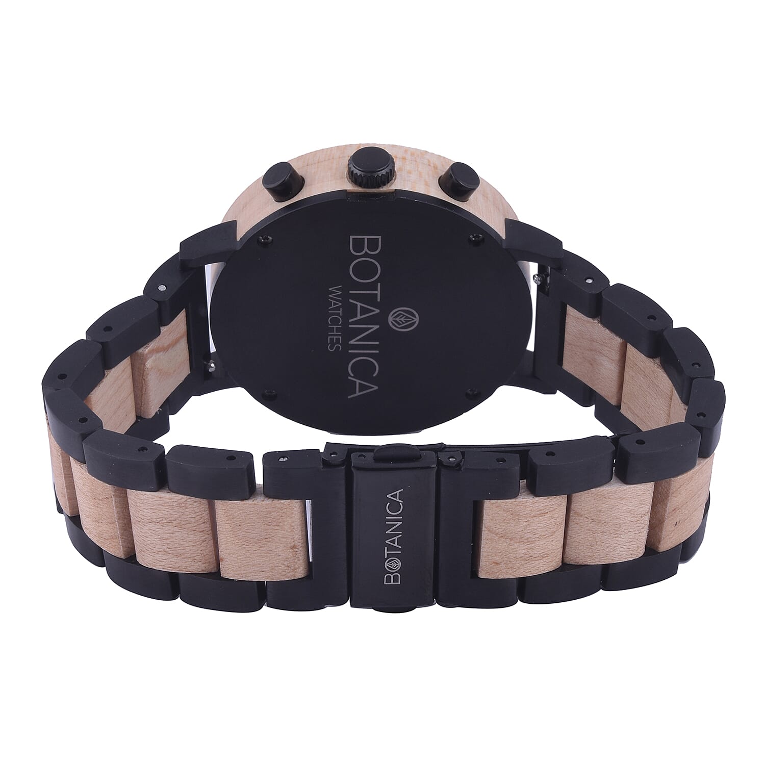 Botanica Ash Maple Wood and Stainless Steel Watch - Beige and Black