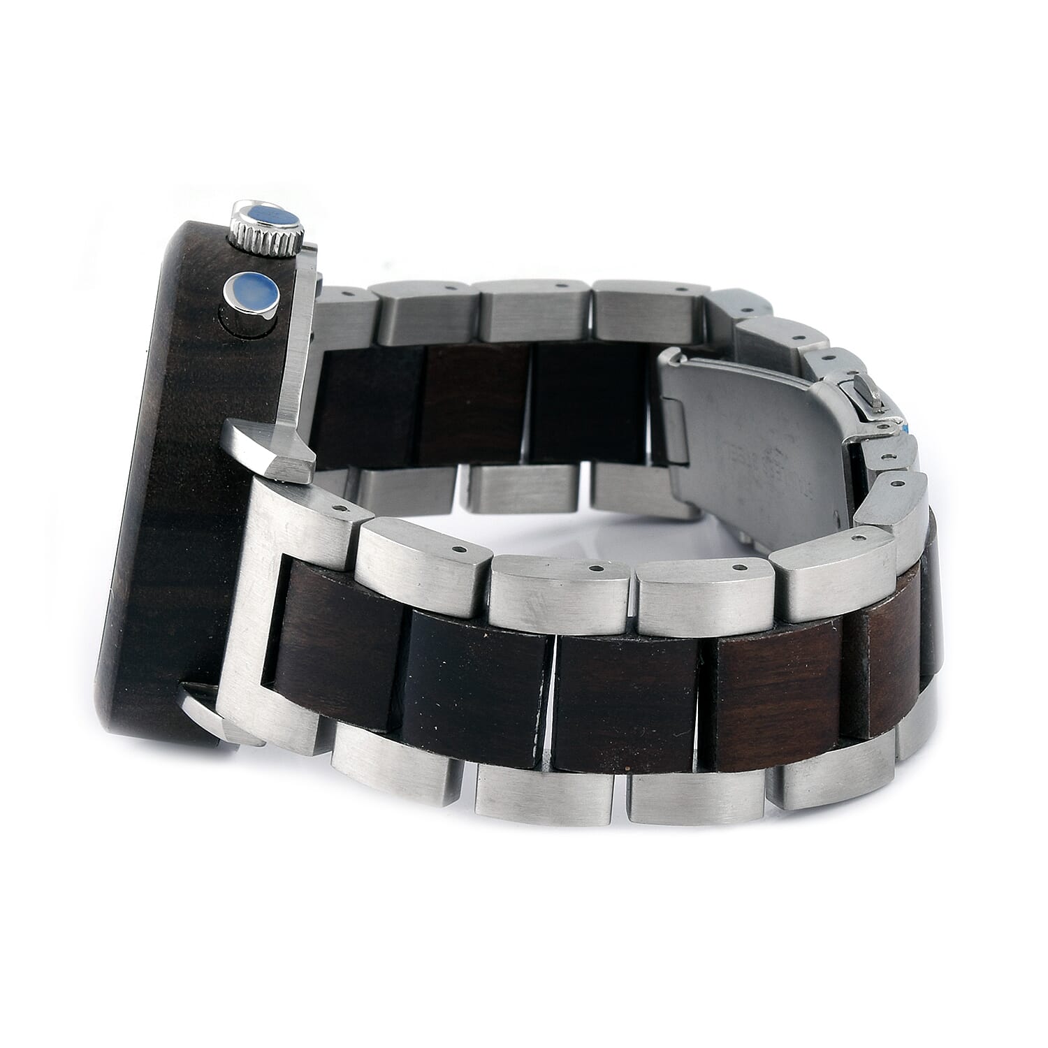 Botanica Coleus Sandalwood Wood and Stainless Steel Watch - Black and Grey Botanica Coleus Sandalwood Wood and Stainless Steel Watch - Black and Grey