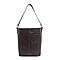 Assots London AMELIA Croc Leather Bucket Bag (35X13X34cm) - Burgundy