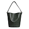 Assots London AMELIA Croc Leather Bucket Bag (35X13X34cm) - Khaki