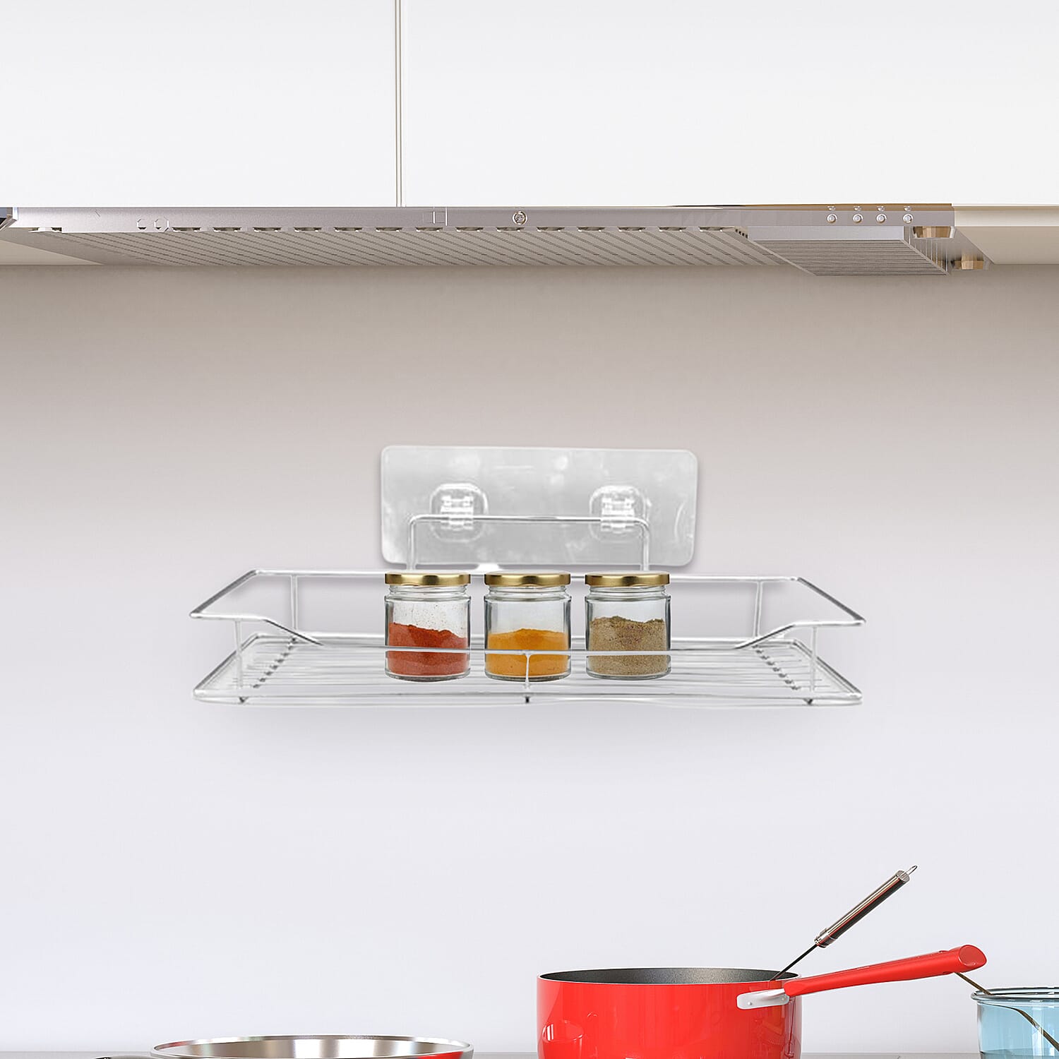 Kitchen Seasoning Rack in Stainless Steel