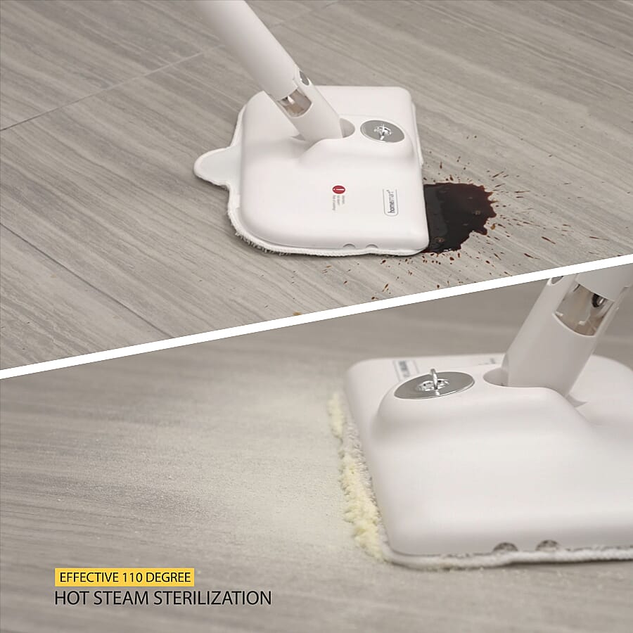 HOMESMART 6  in 1 Multipurpose Steam Mop (Size 25.1x14.6x113cm) - White