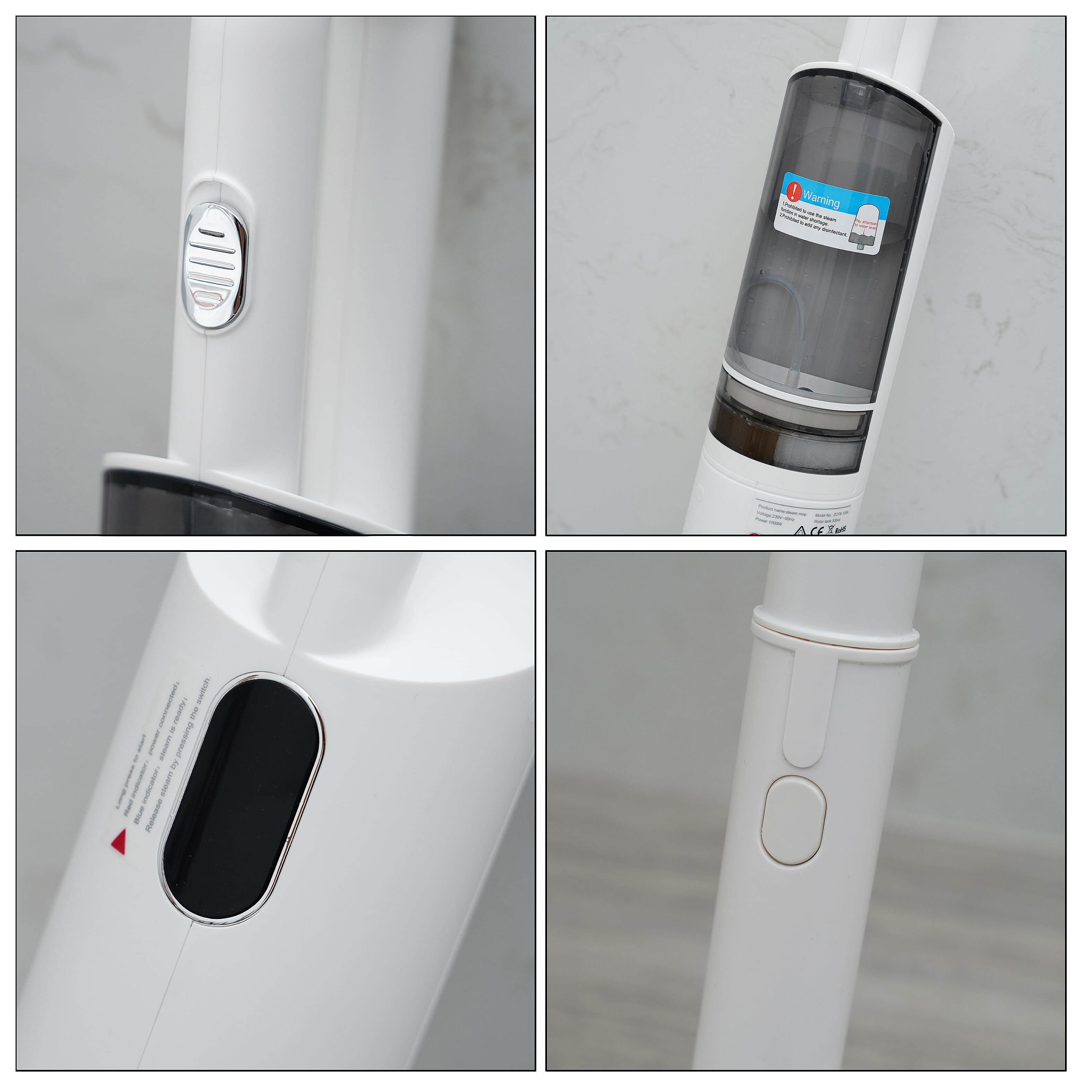 HOMESMART 6  in 1 Multipurpose Steam Mop (Size 25.1x14.6x113cm) - White