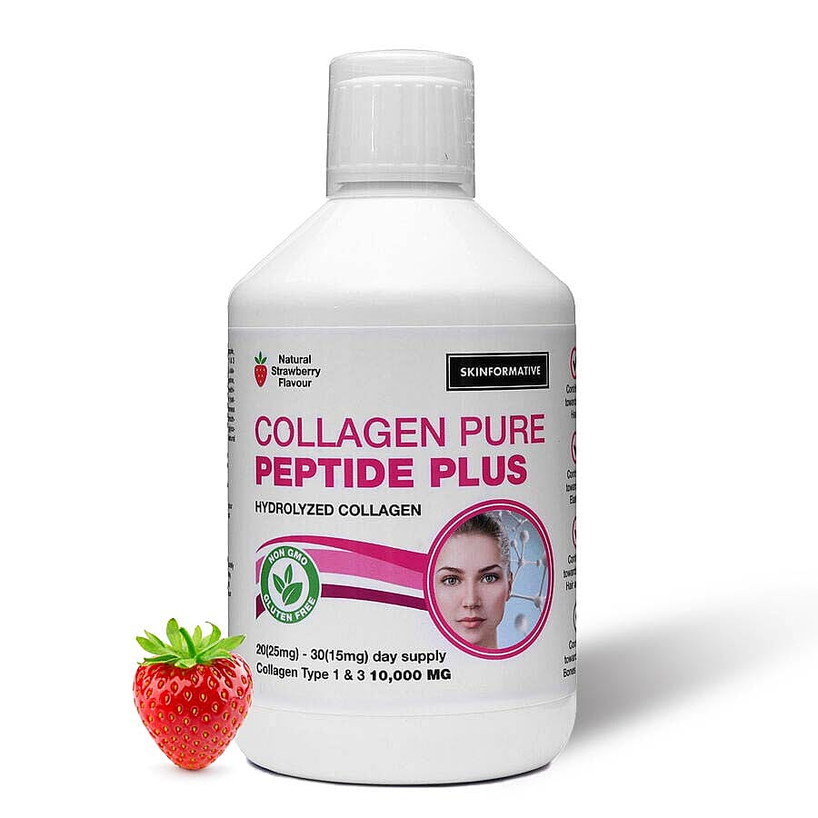SkinFormative: Collagen Pure Peptide Max - Natural Strawberry Flavour (500ml)
