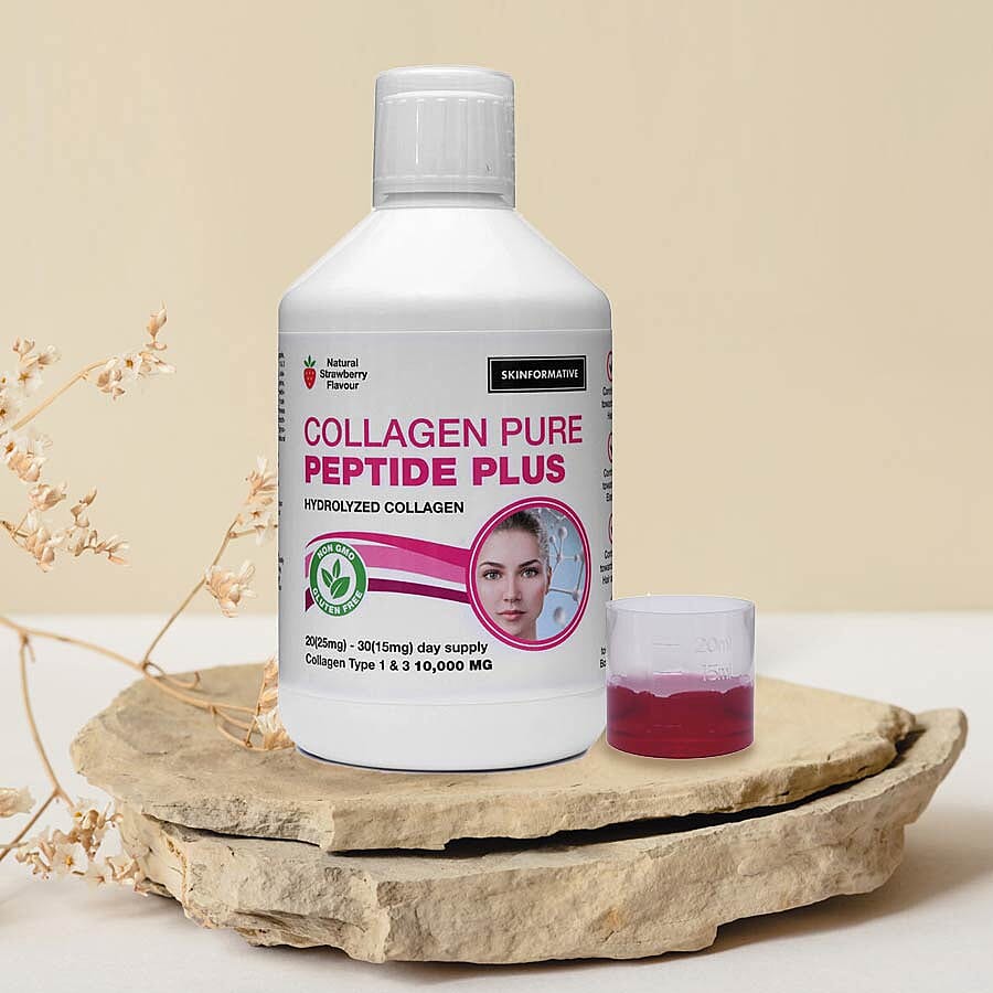 SkinFormative: Collagen Pure Peptide Max - Natural Strawberry Flavour (500ml)