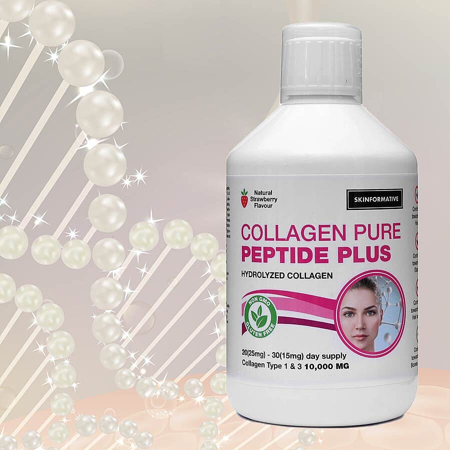 SkinFormative: Collagen Pure Peptide Max - Natural Strawberry Flavour (500ml)