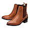 Ravel Tan Snake Saxman Leather Ankle Boots 