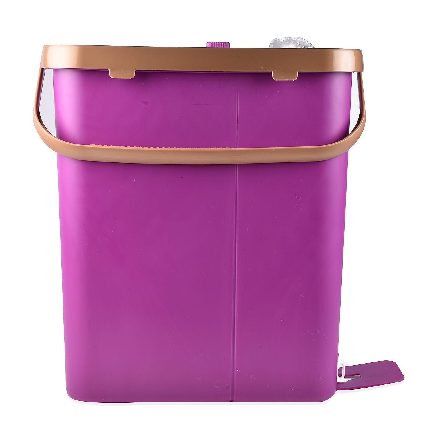 HOMESMART Sponge Head Mop with Dual Tank Bucket in Purple and Brown Colour (Size 141x33cm)