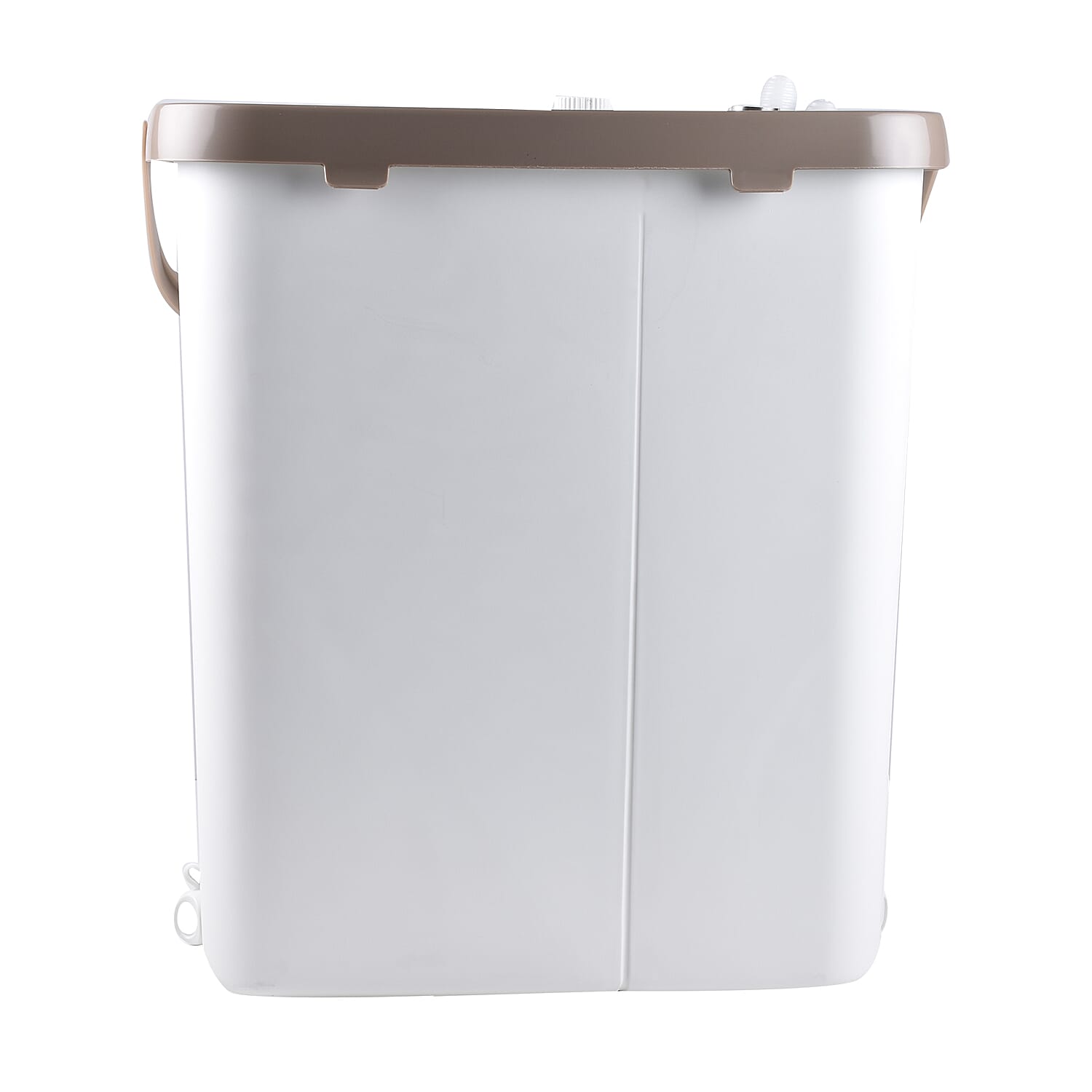 HOMESMART Sponge Head Mop with Dual Tank Bucket in White and Beige Colour (Size 141.5x33cm)