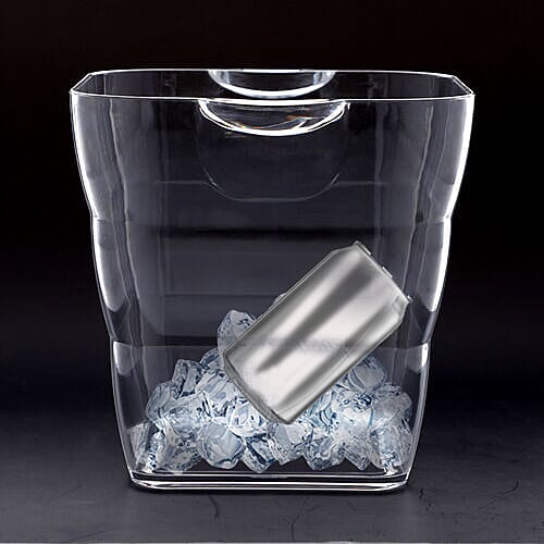5L Square Ice Bucket (Size:24.5x20.5x20cm)