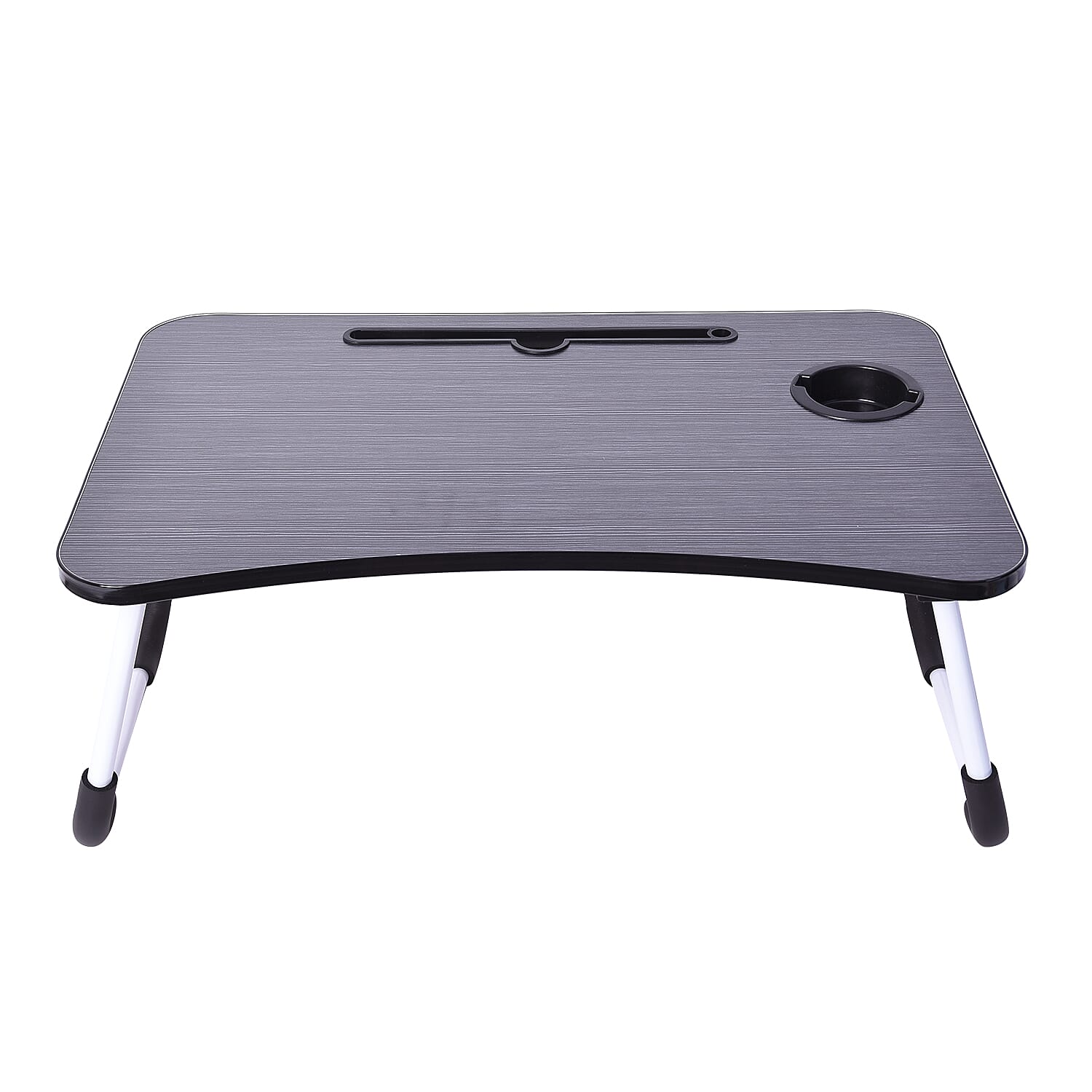 Multi-function Folding Table with a Cup Holder (Size:27x59.5x36.5Cm) - Black
