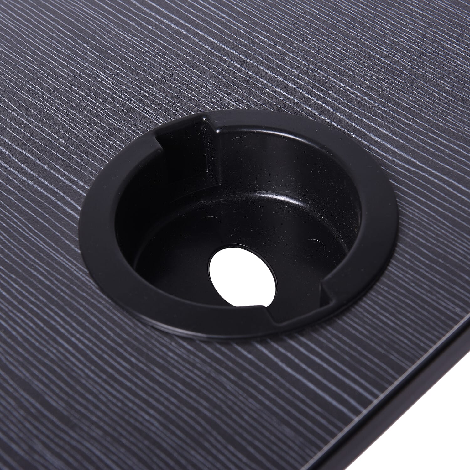 Multi-function Folding Table with a Cup Holder (Size:27x59.5x36.5Cm) - Black