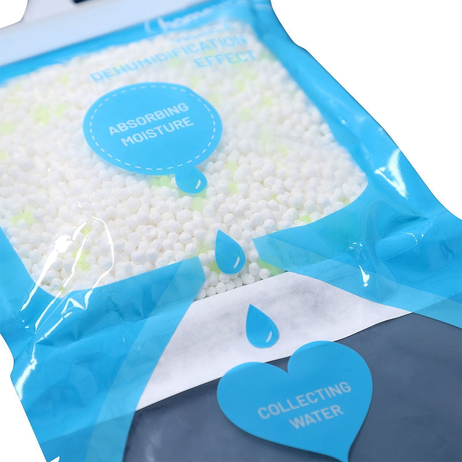 Set of 10 - HOMESMART Hanging Dehumidifier Bags - Absorb Moisture, Reduce Mould And Mildew (220gx10)